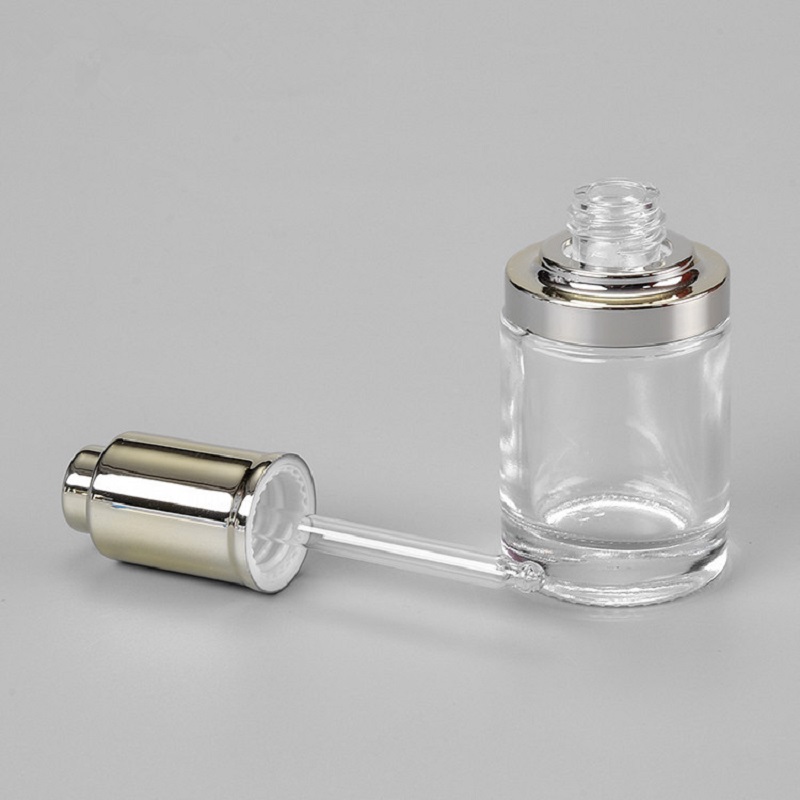 Gel Refill Pack - 30ML şeffaf cam şişe gümüş/altın pompa